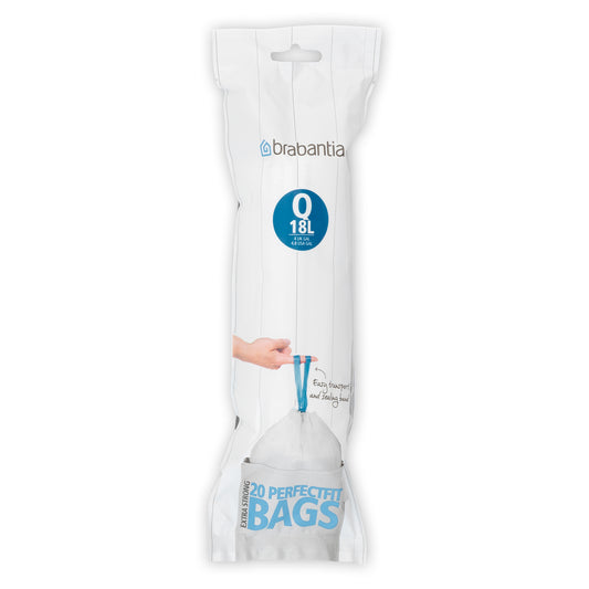 PerfectFit Bags Code Q (18L) 20 Bags/Roll - White