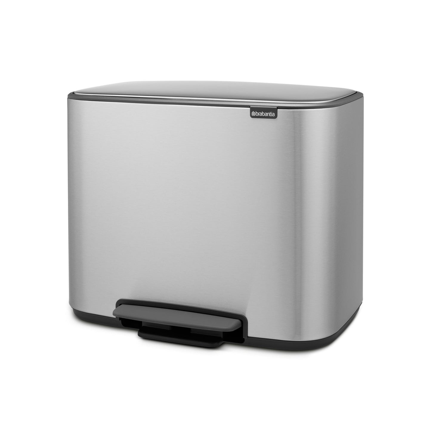 Bo Pedal Bin 11 + 23 Litre - Matt Steel Fingerprint Proof