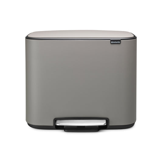 Bo Pedal Bin 36 Litre - Mineral Concrete Grey