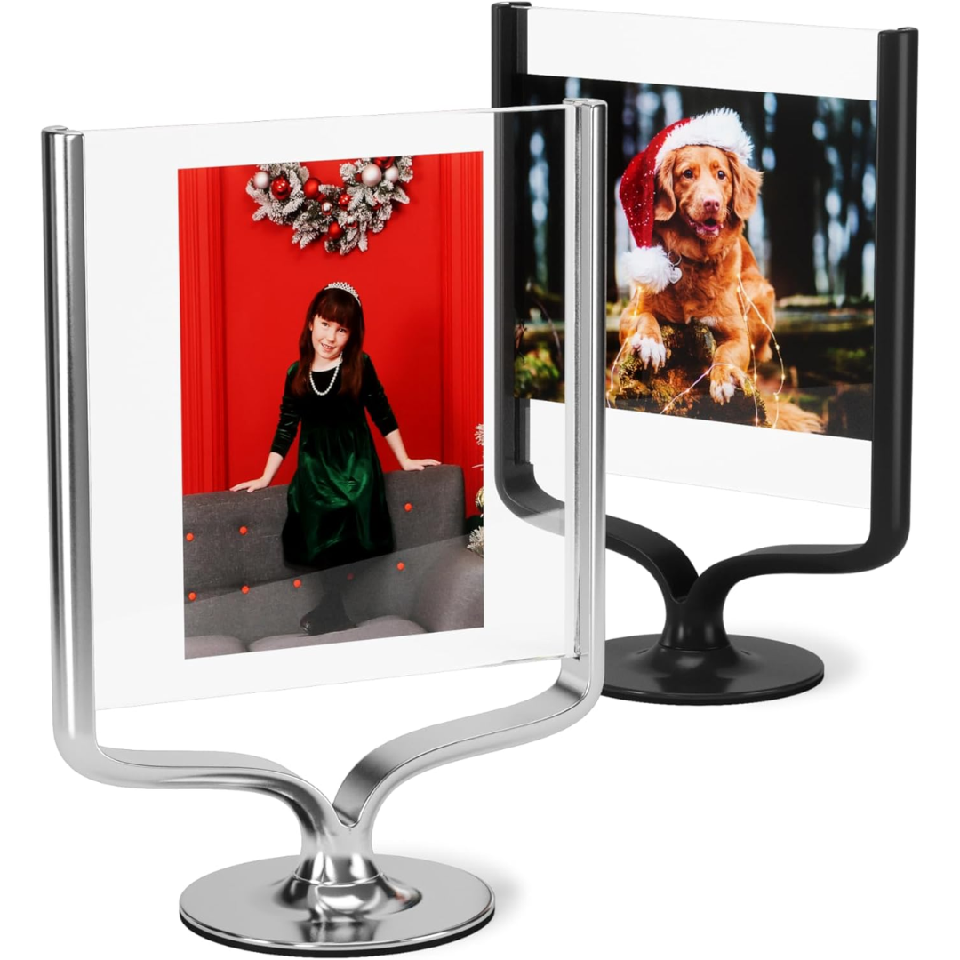 Wishbone Desk Photo Display - Chrome