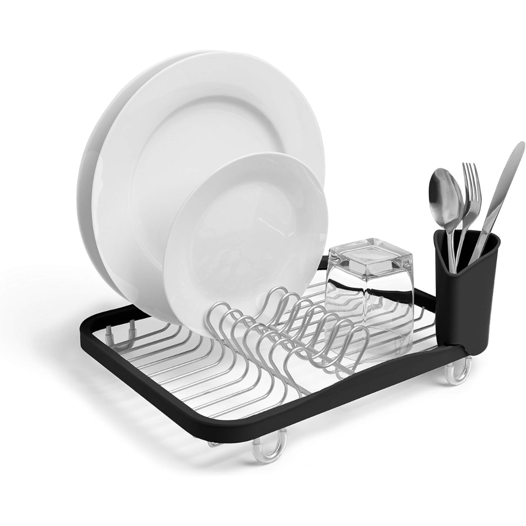 Sinkin Counter Top Dish Rack - Smoke/Nickel