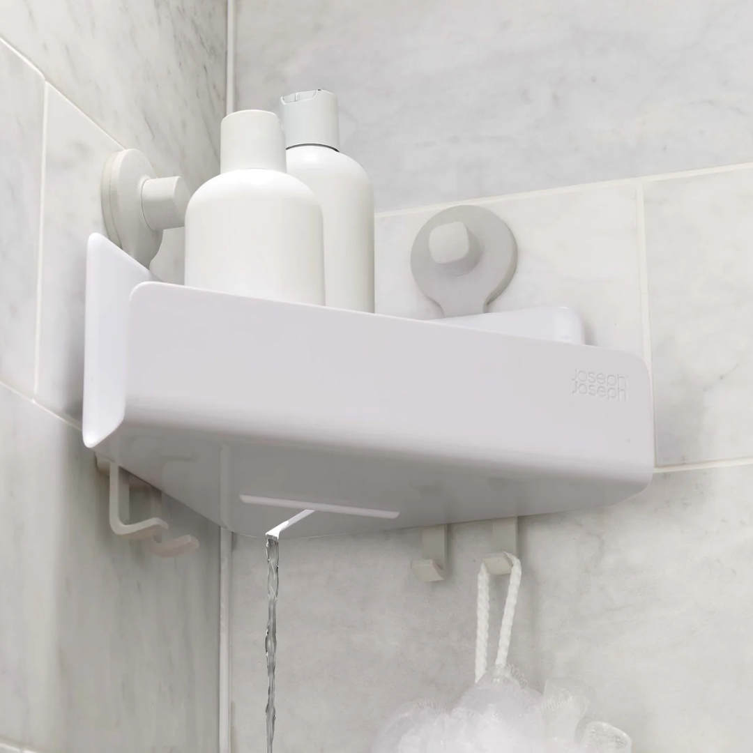 EasyStore Corner Shower Caddy 2 - Pack (No Mirror) - White