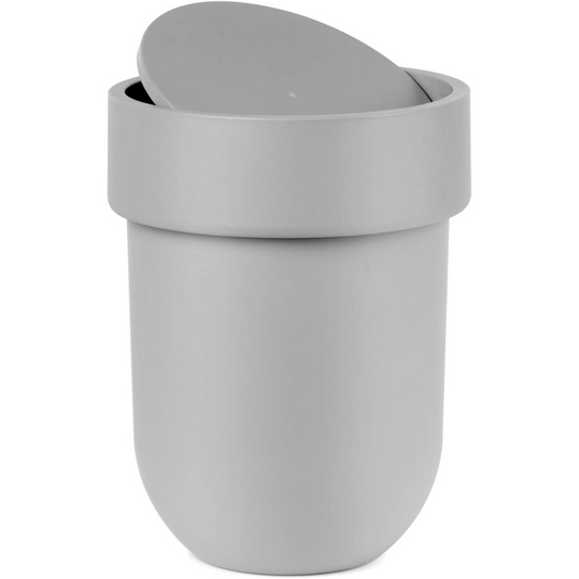 Touch Waste Can With Lid - Grey