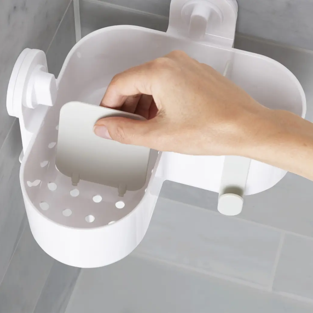 DUO Corner Shower Caddy - White