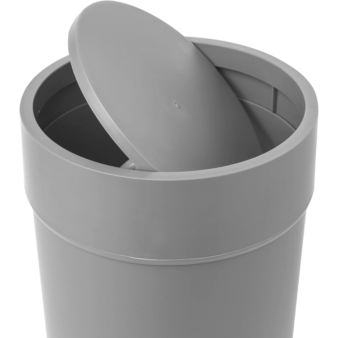 Touch Waste Can With Lid - Grey