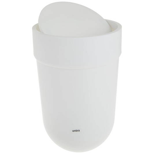 Touch Waste Can With Lid - White