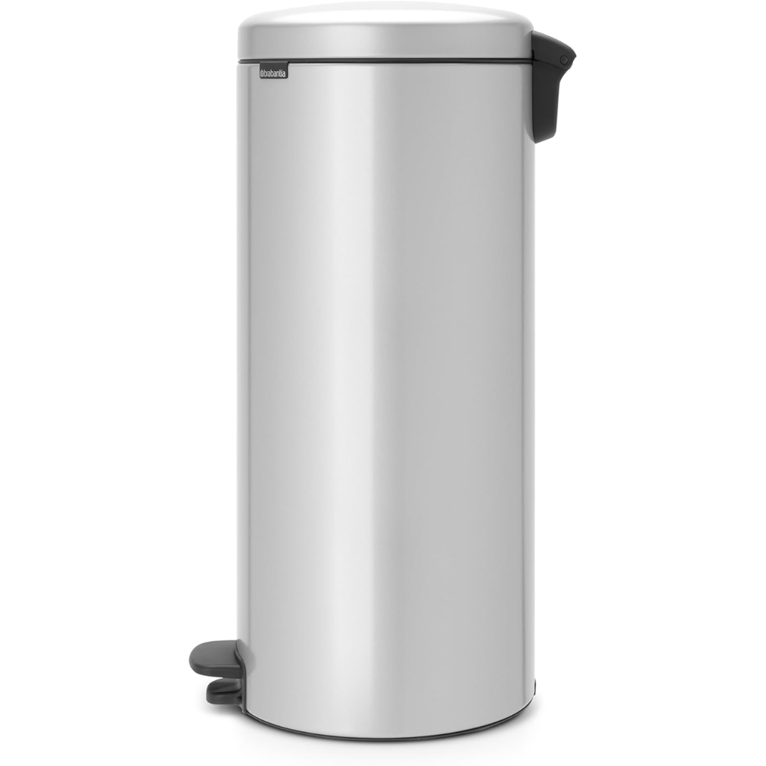 NewIcon Pedal Bin Silent 30 Litre - Metallic Grey