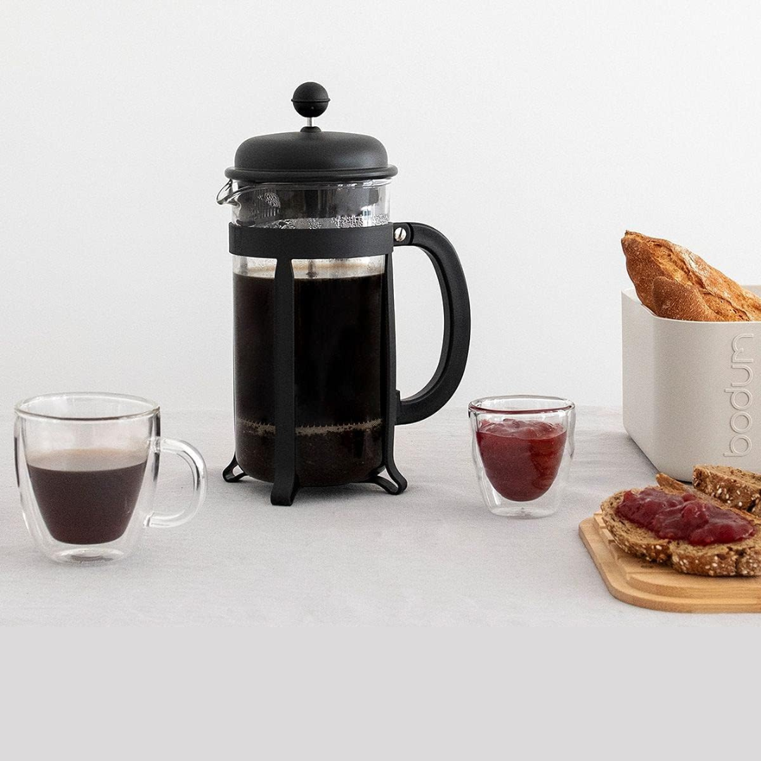 Java French Press Coffee Maker 3 Cup 0.35L/12oz - Black