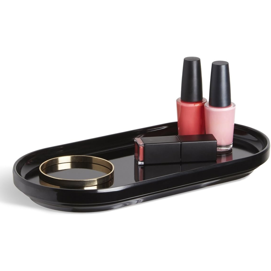 Step Amenity Tray Black