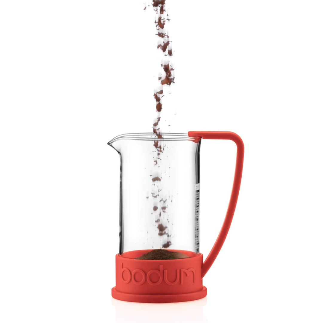 Brazil French Press Coffee Maker 8 Cup, 1.0L - Red