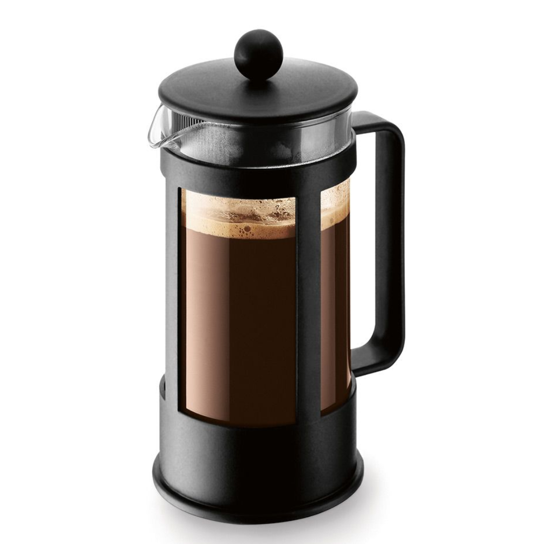 Kenya French Press Coffee Maker (Straight Frame) 3 Cup, 0.35L/12oz - Black