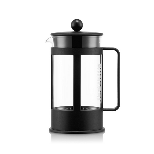 Kenya French Press Coffee Maker (Straight Frame) 8 Cup - 1.0L/34oz - Black