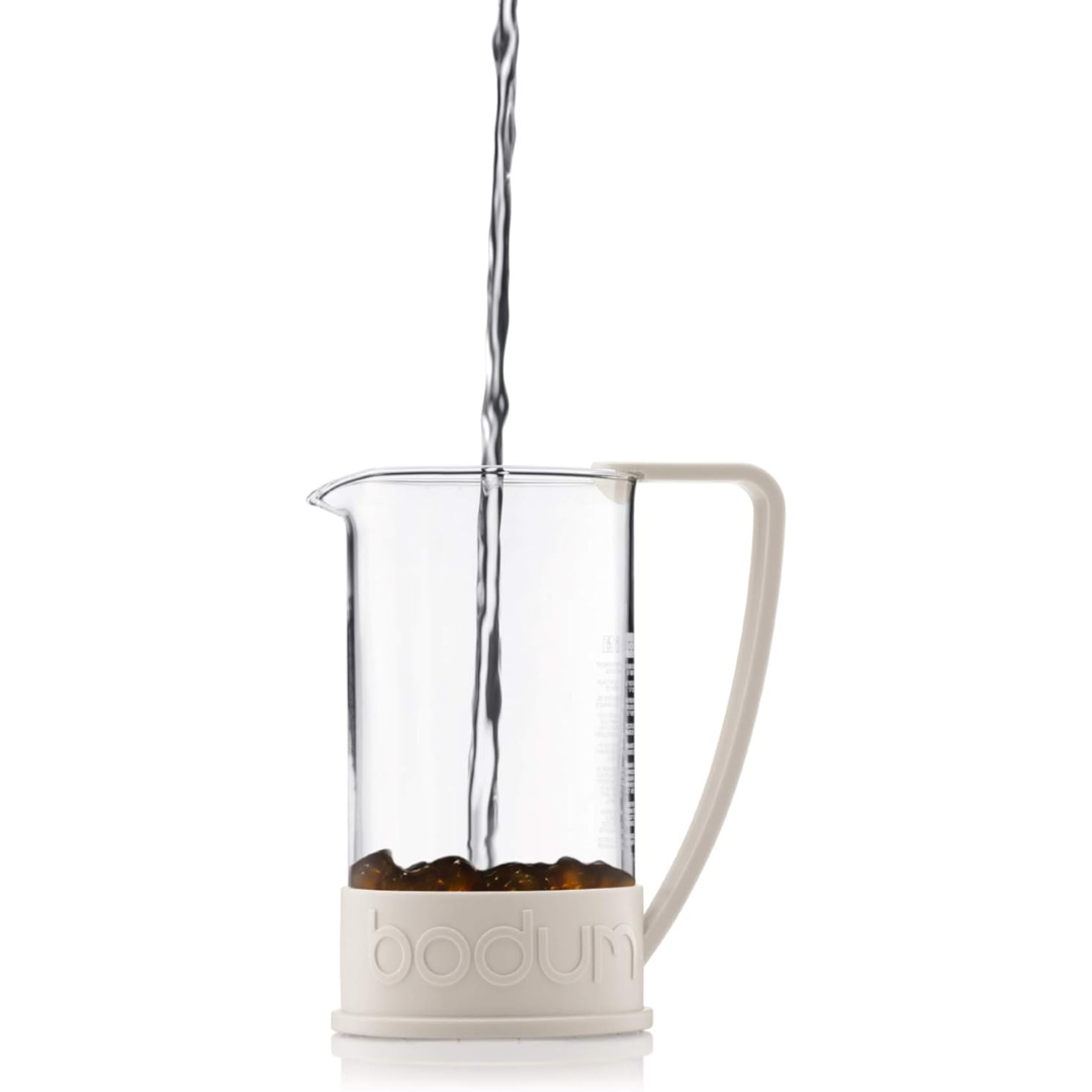 Brazil French Press Coffee Maker 3 Cup, 0.35L - White