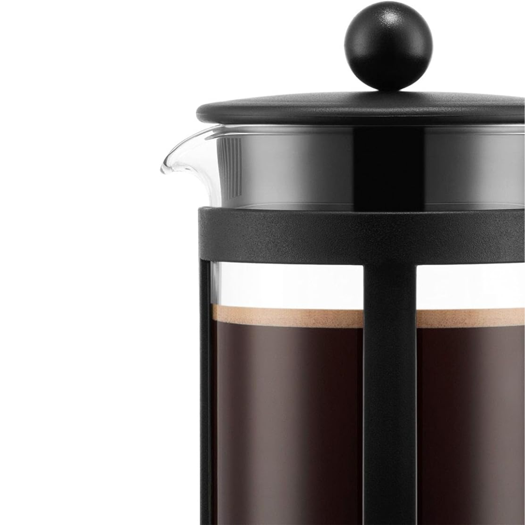 Kenya French Press Coffee Maker (Straight Frame) 4 Cup - 0.5L/17oz - Black