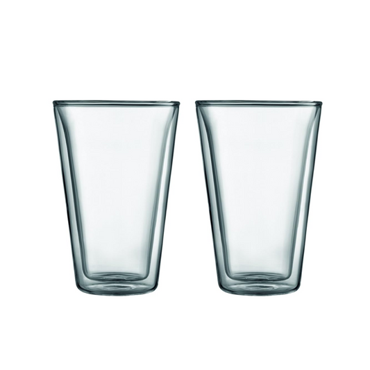 Canteen Double Wall Glass (2 pcs), Large 0.4L, 13.5oz