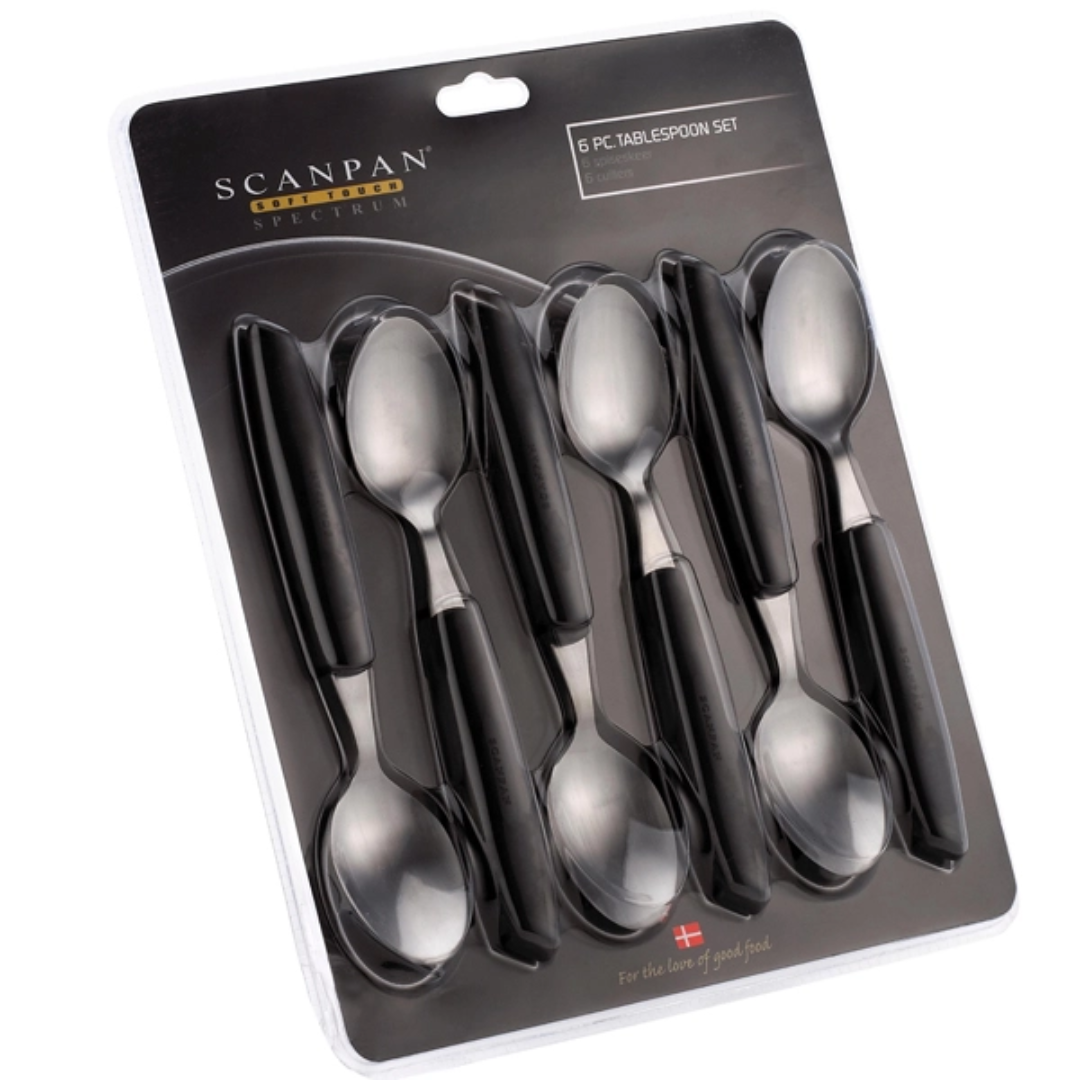 Spoon Set (6Pcs) Black w/o Cdu - Spectrum