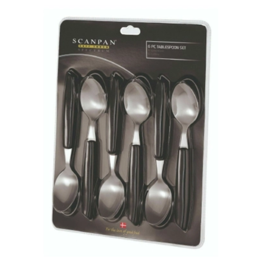 Teaspoon Set (6Pcs) Black w/o Cdu - Spectrum