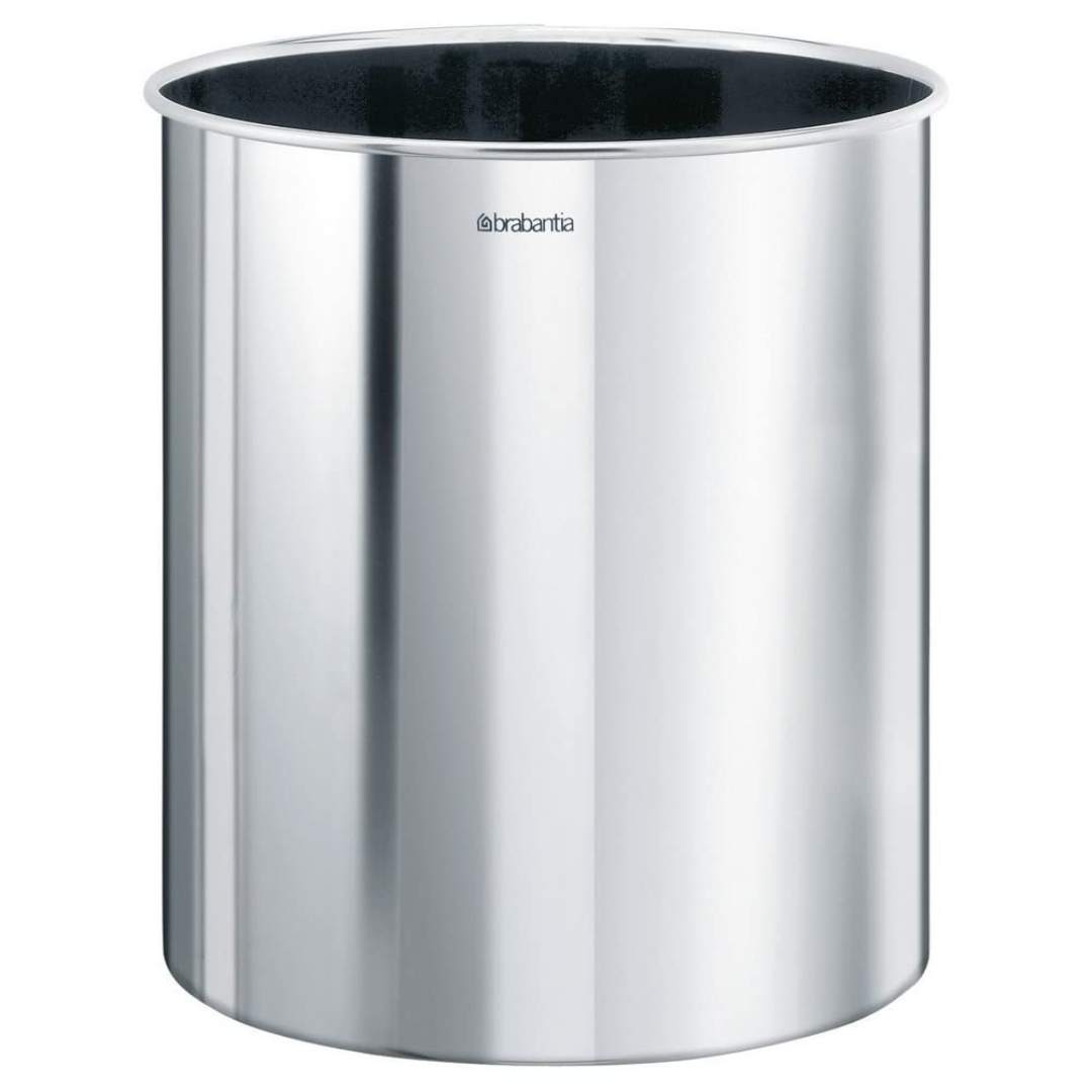 Waste Paper Bin - 7 Liters - Brilliant Steel