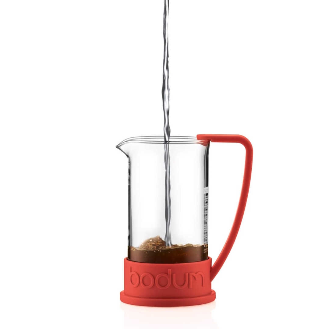 Brazil French Press Coffee Maker 8 Cup, 1.0L - Red