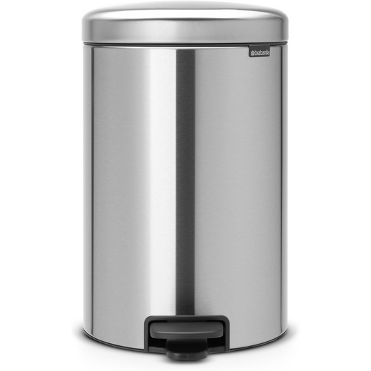 NewIcon Pedal Bin Silent 20 Litre - Matt Steel