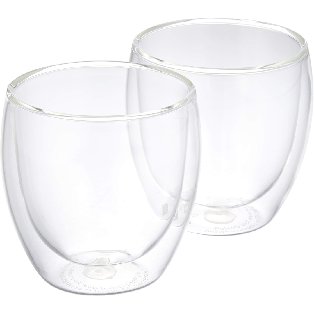 Pavina Double Wall Glass Small 2PCS - 0.25 Liters - 8oz