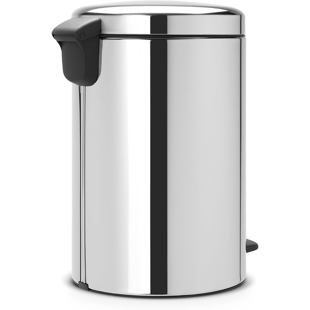 NewIcon Pedal Bin Silent 20 Litre - Brilliant Steel