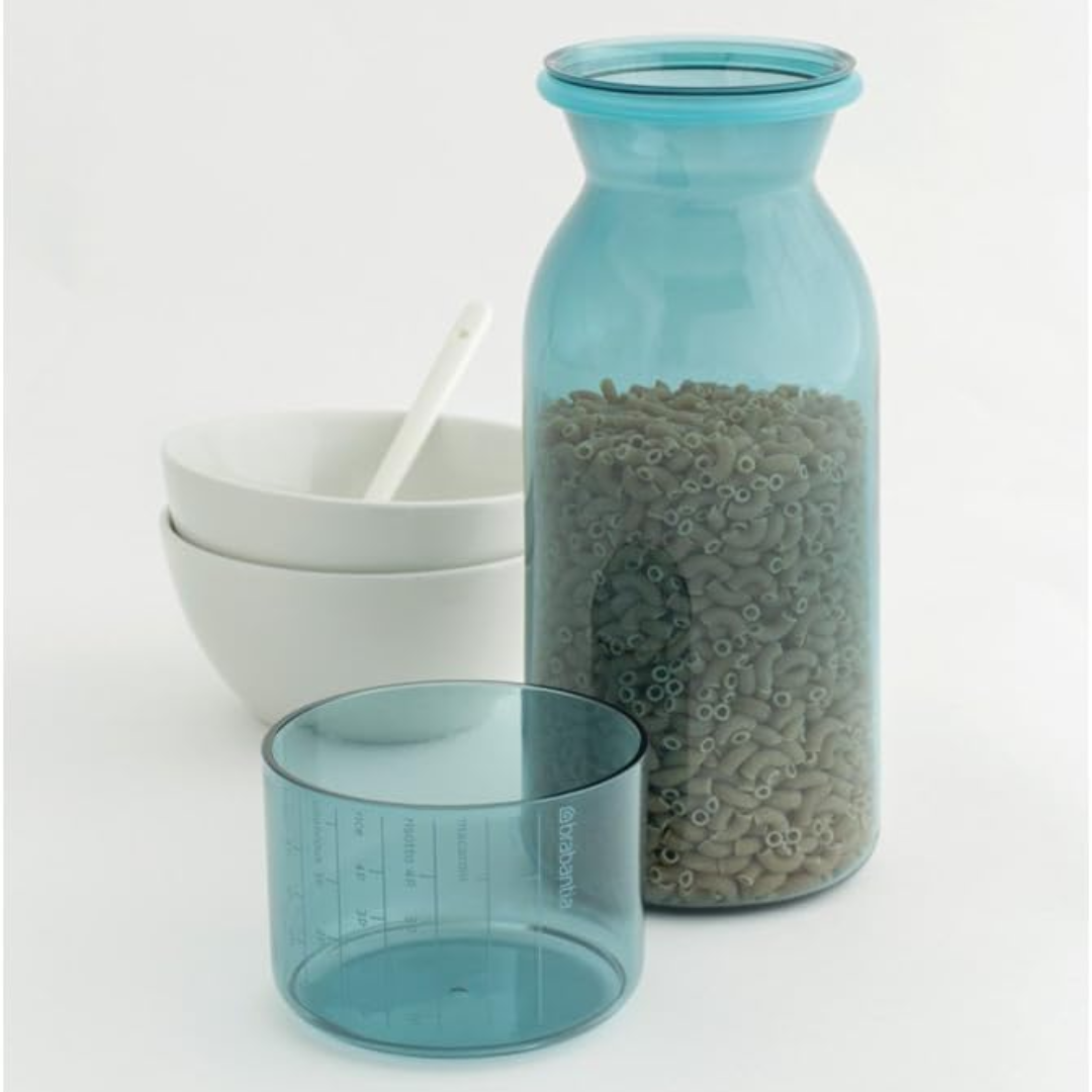 Storage Jar W/ Measuring Cup 1.3 Liter - Mint