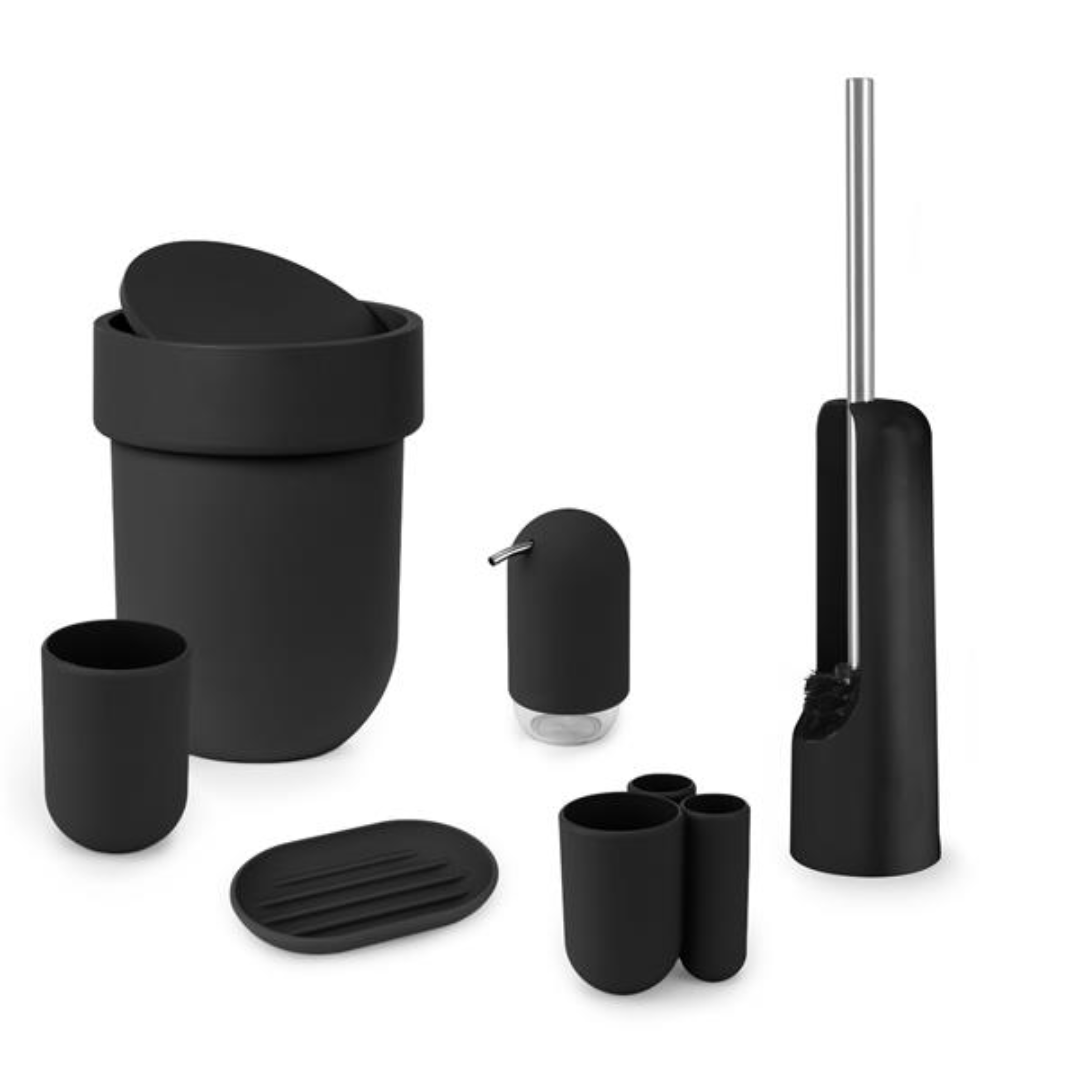 Touch Waste Can With Lid Black