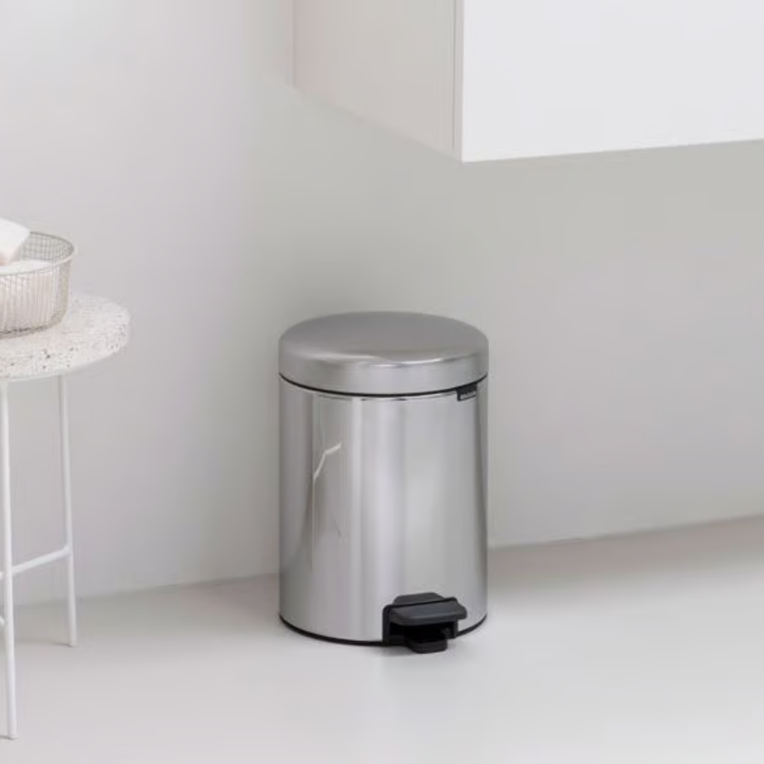 Pedal Bin - Ni - Recycle - 2X 2 Liters - Brilliant Steel