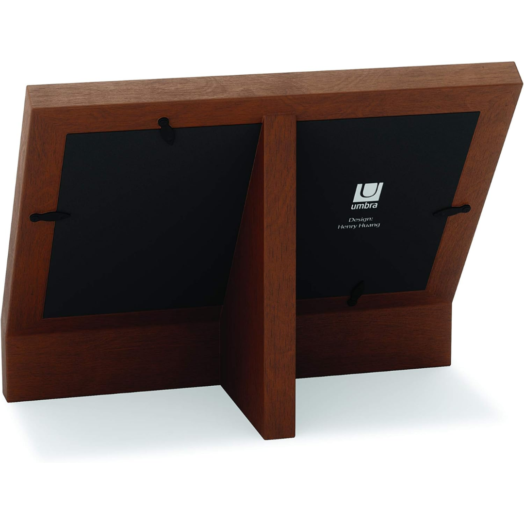 Podium Photo Display 4" x 6" - Light Walnut