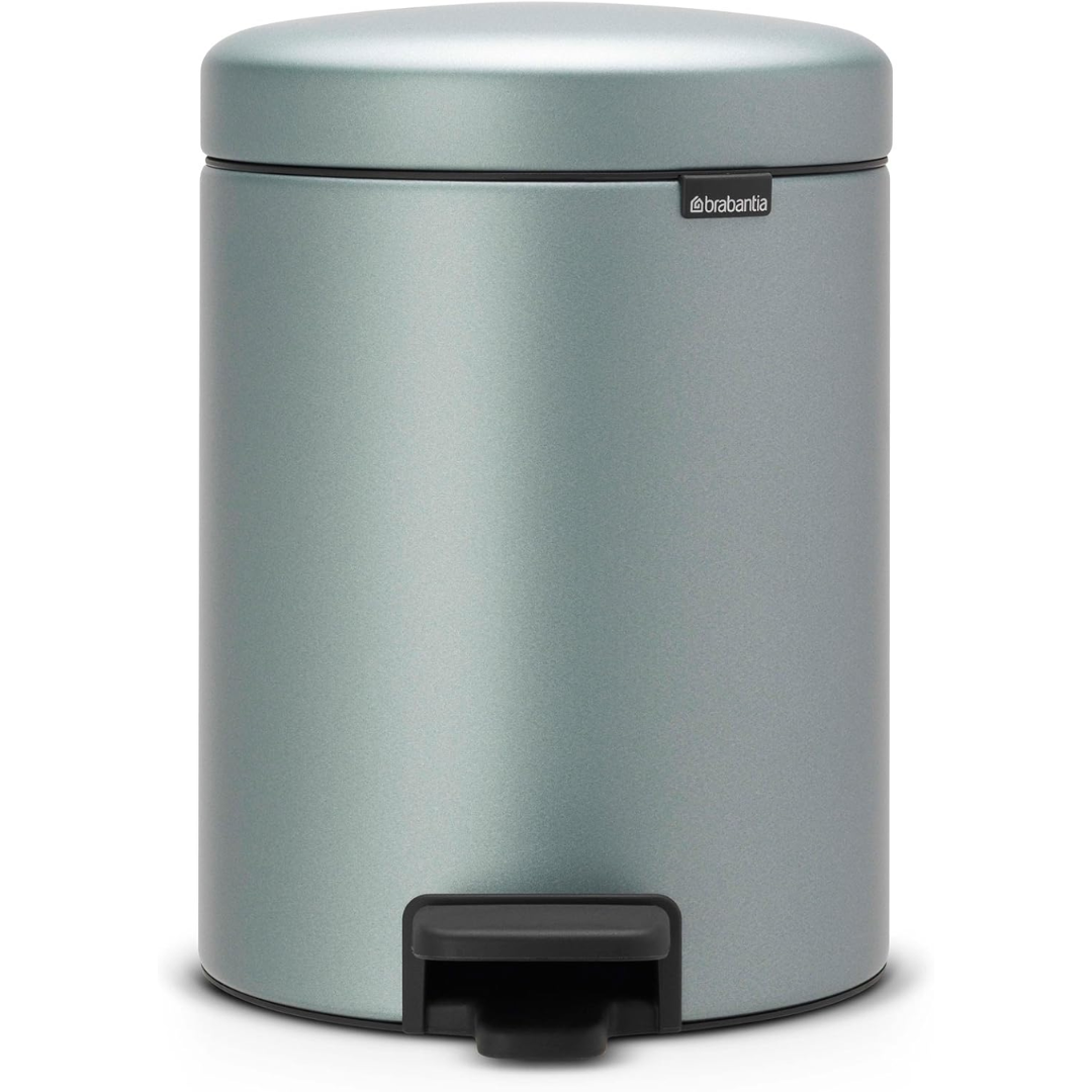 NewIcon Pedal Bin Silent 5 Litre - Metallic Mint