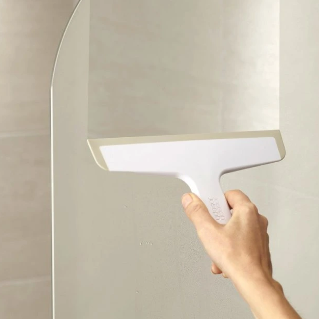 DUO Slimline Squeegee With Storage Hook - White