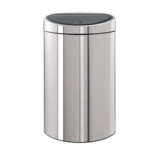 Touch Bin 40L Plastic Inner Bucket Brilliant Steel