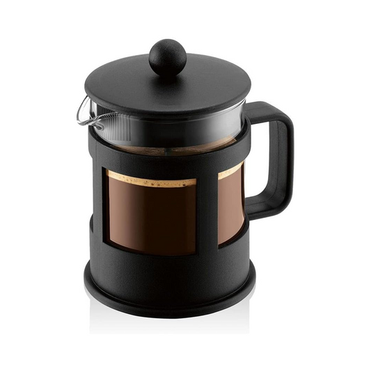 Kenya French Press Coffee Maker (Straight Frame) 4 Cup - 0.5L/17oz - Black