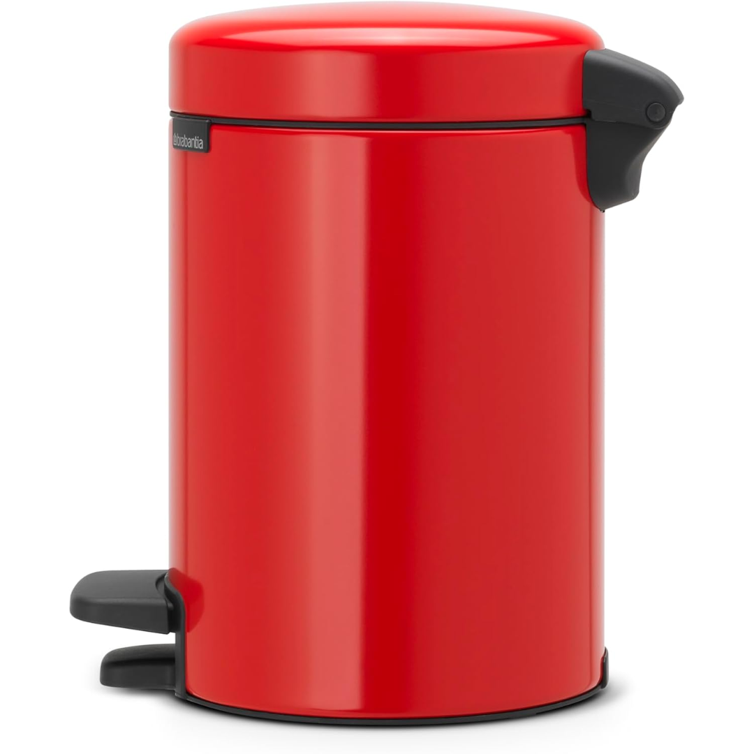 NewIcon Pedal Bin Silent 3 Litre - Passion Red