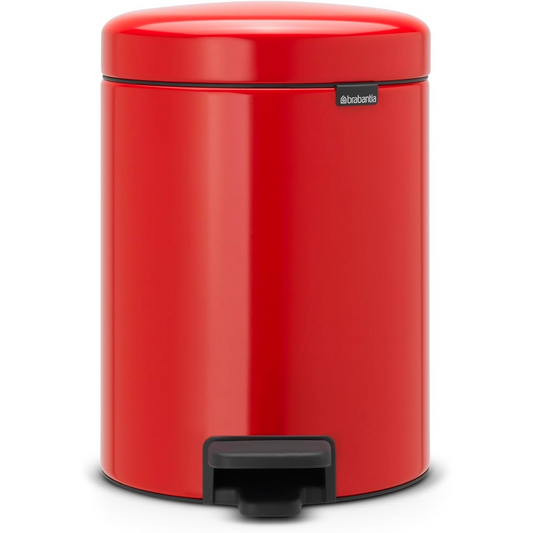 NewIcon Pedal Bin Silent 5 Litre - Passion Red