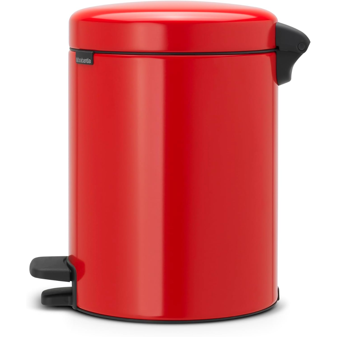 NewIcon Pedal Bin Silent 5 Litre - Passion Red