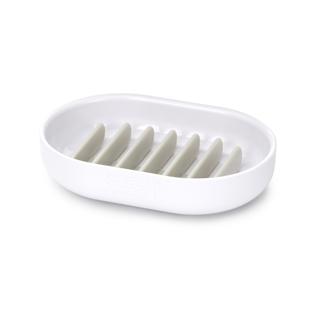 DUO Quick-Drain Soap Dish - White