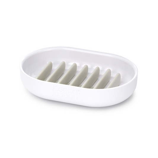 DUO Quick-Drain Soap Dish - White