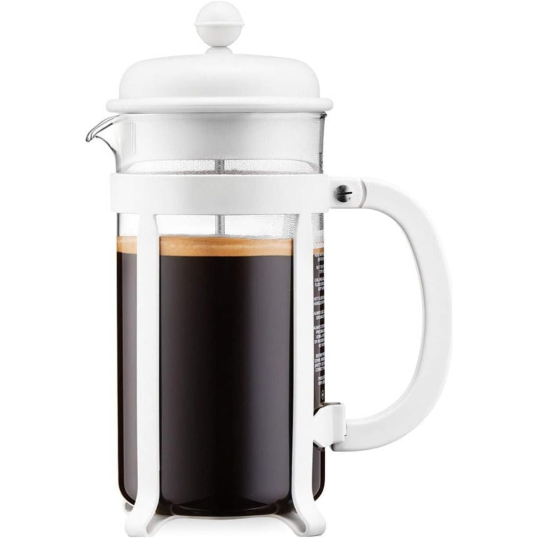 Java French Press Coffee Maker 8 Cup, 1.0L/34oz - Off White