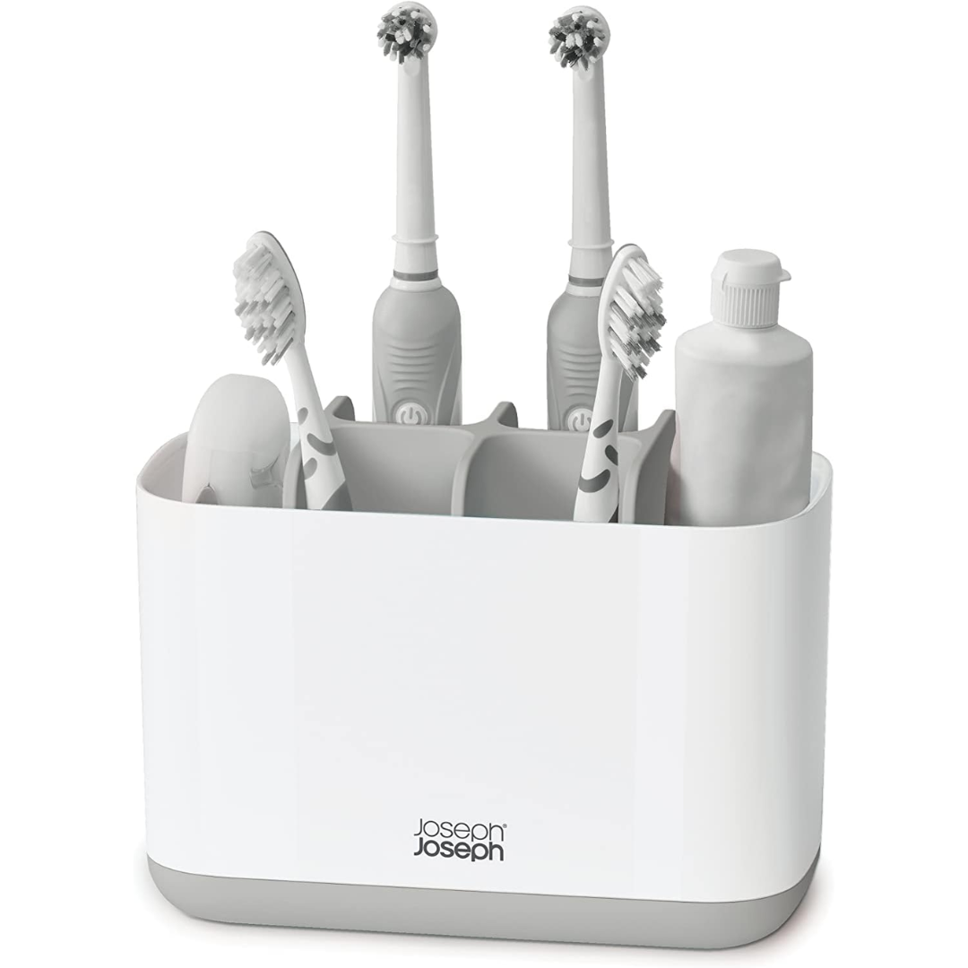 EasyStore Toothbrush Caddy Large - Grey/White