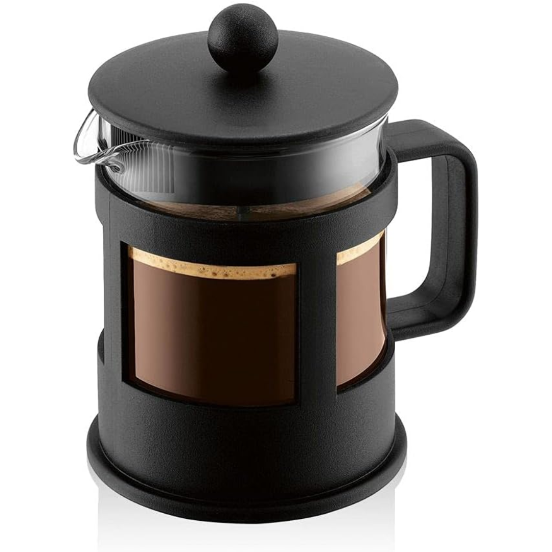 Kenya French Press Coffee Maker (Straight Frame) 4 Cup - 0.5L/17oz - Black