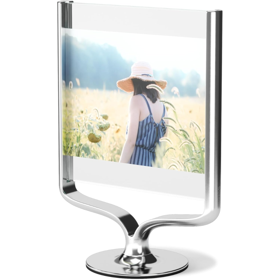 Wishbone Desk Photo Display - Chrome