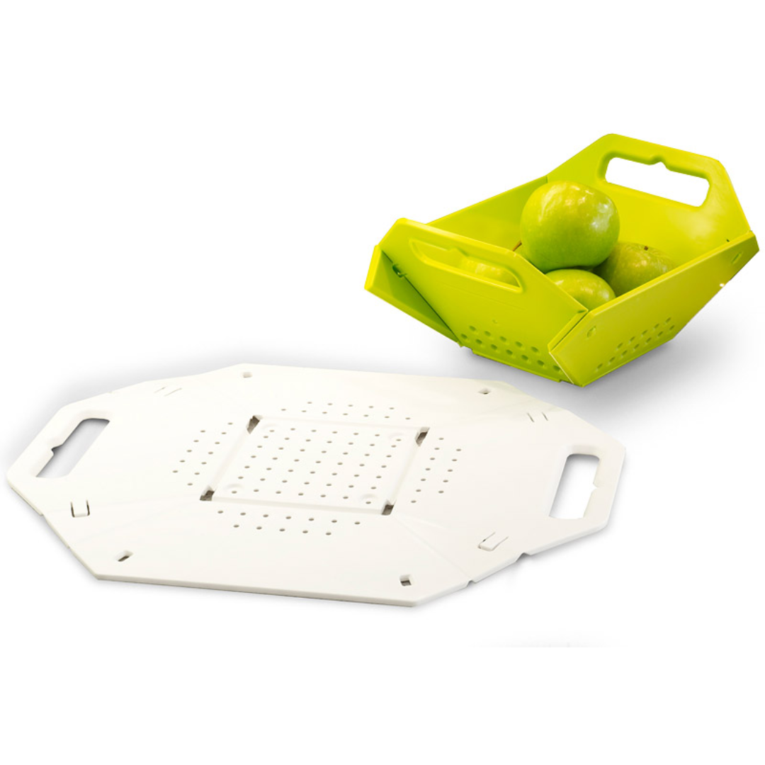 Folding Colander - White