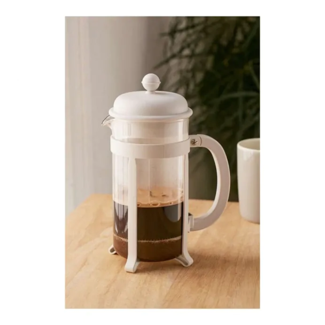 Java French Press Coffee Maker 8 Cup, 1.0L/34oz - Off White