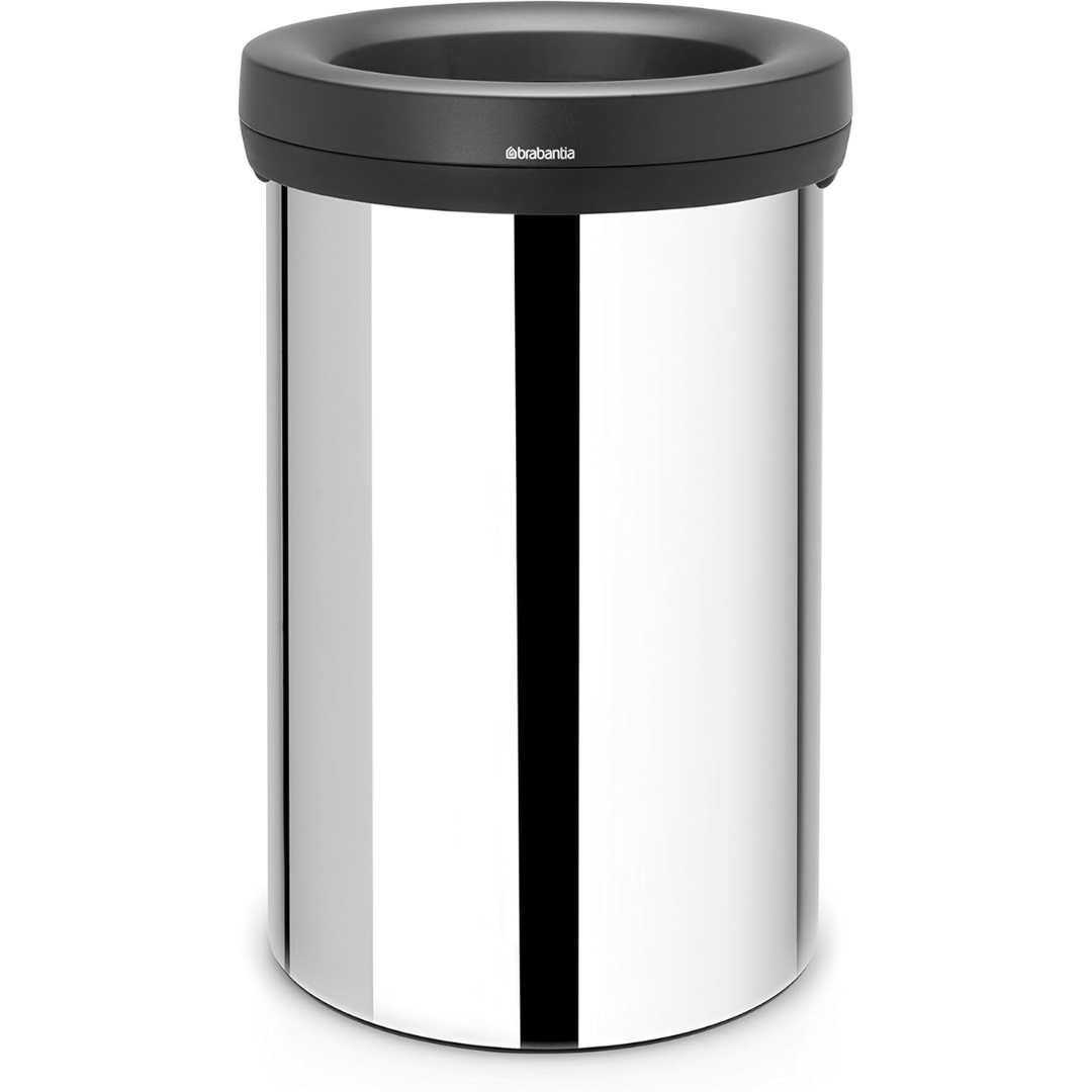 Open Top Bin 60L - Brilliant Steel