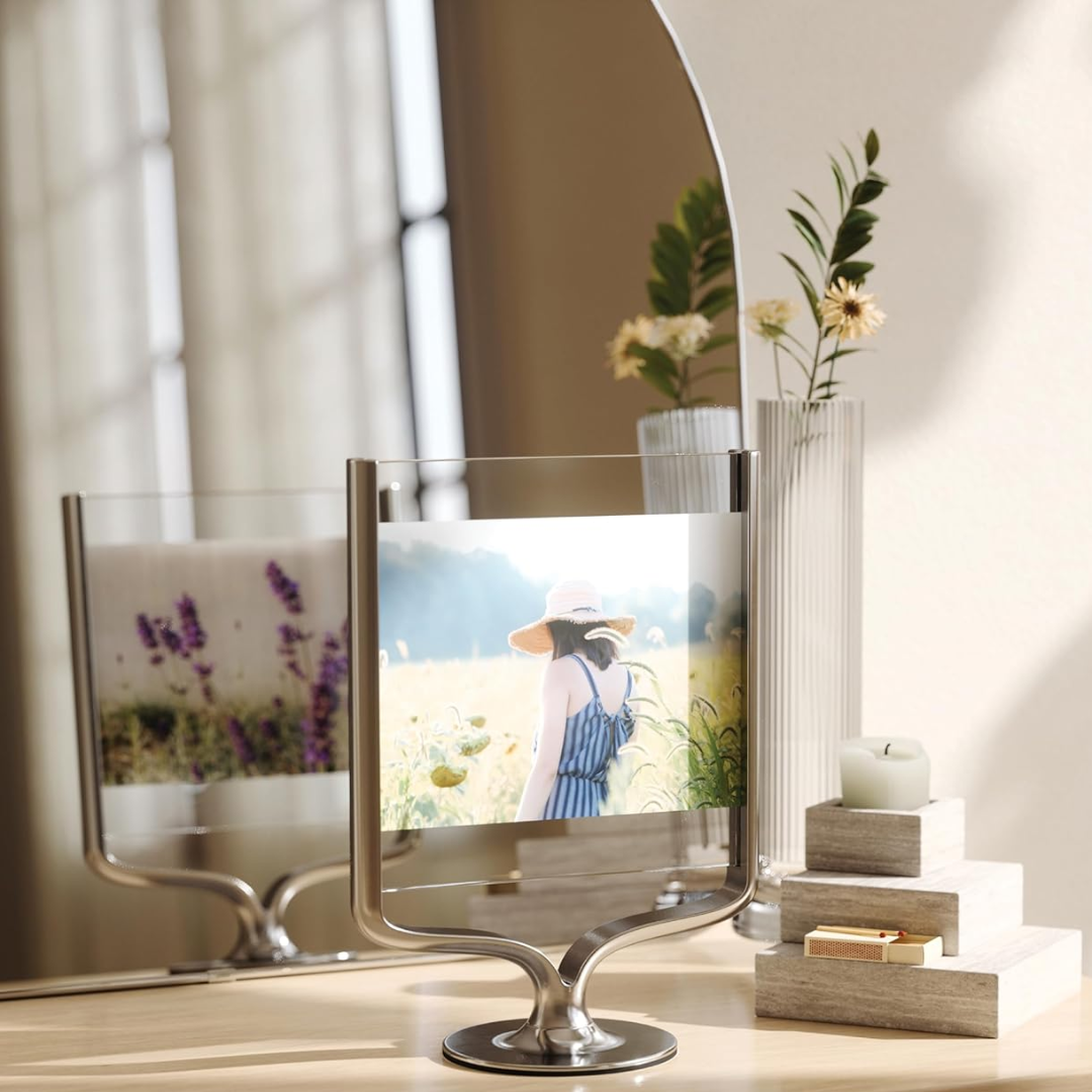 Wishbone Desk Photo Display - Chrome