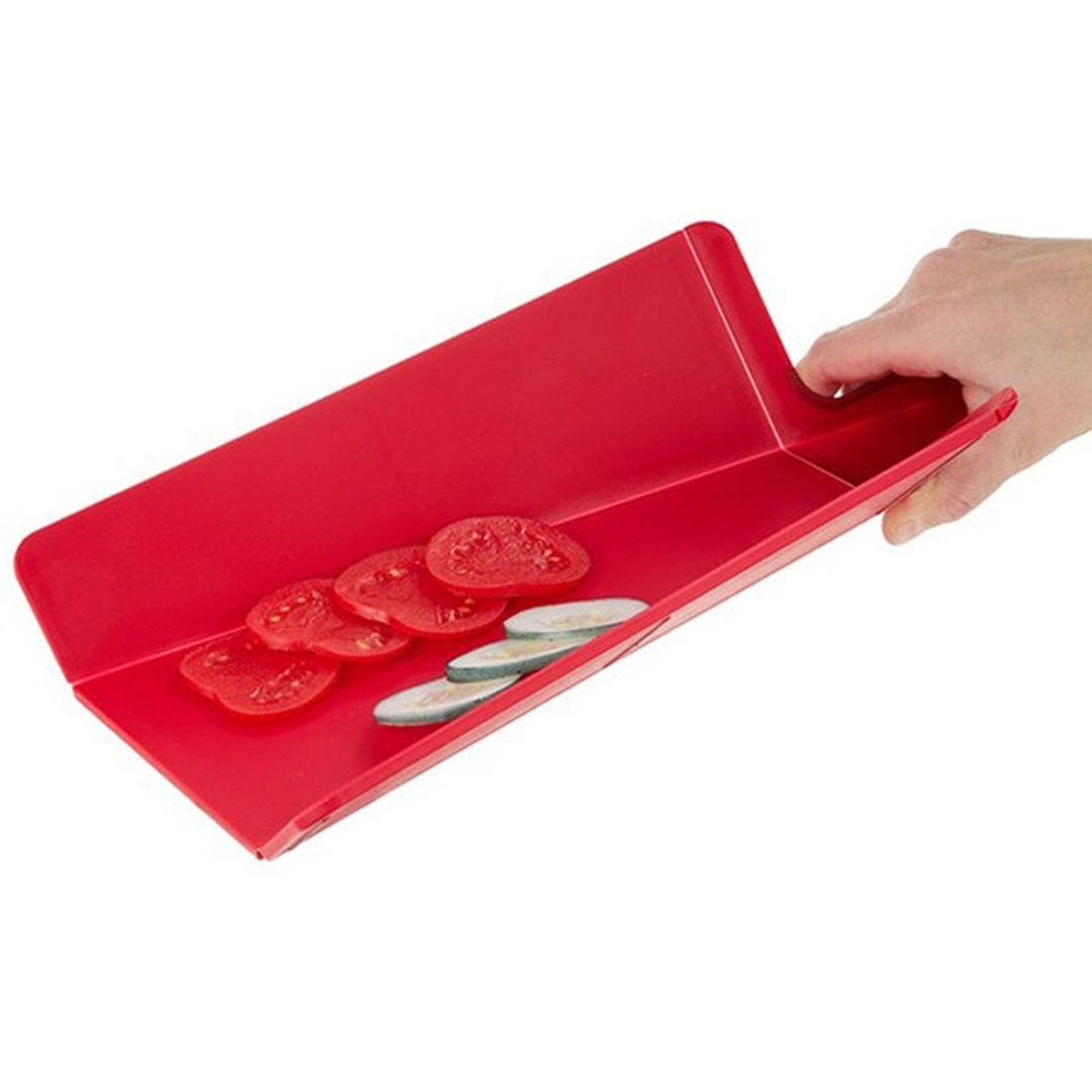 Chop2Pot Plus Folding Chopping Board Small - Red