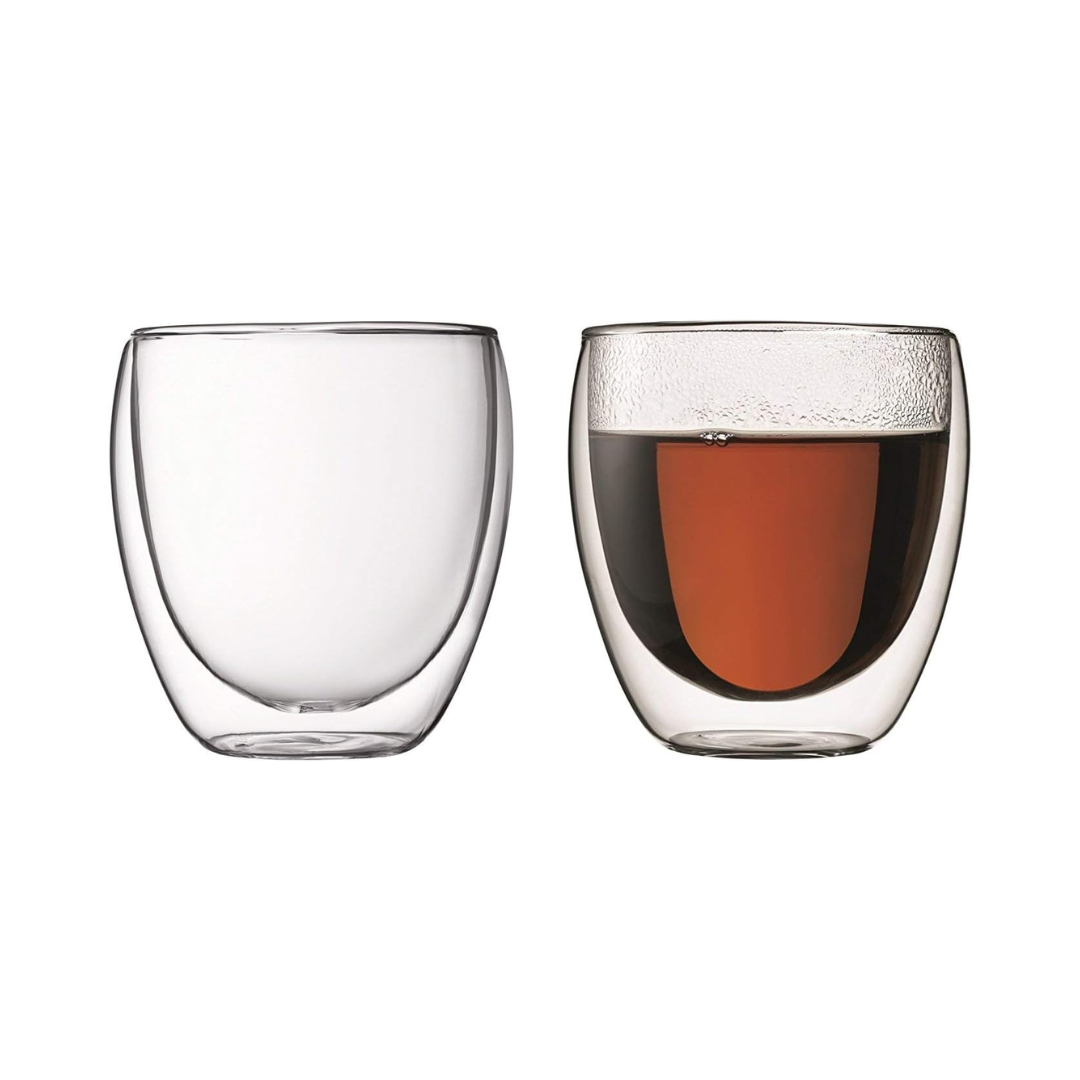 Pavina Double Wall Glass Small (Set of 2) - 0.25 Liters - 8oz