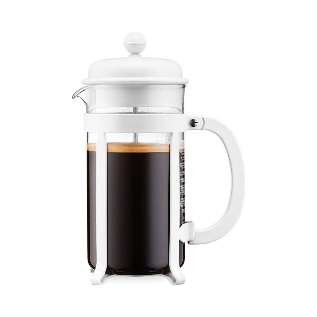 Java French Press Coffee Maker 8 Cup, 1.0L/34oz - Off White